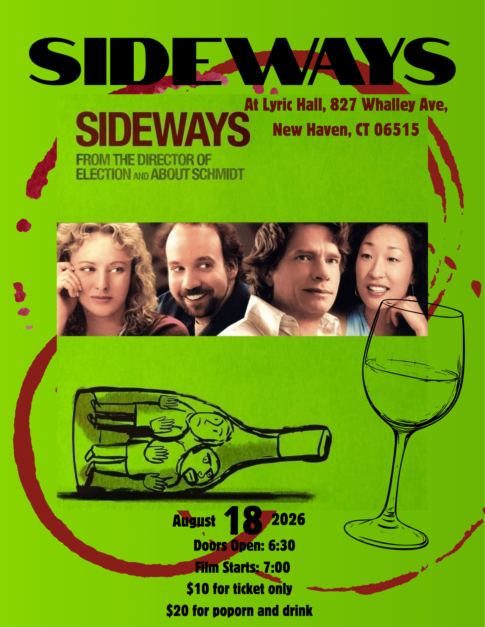 Screening at Lyric Hall: "Sideways"
