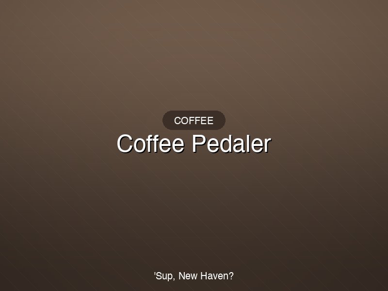 The Coffee Pedaler