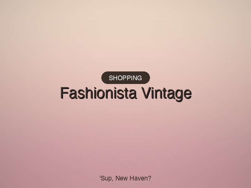 Fashionista Vintage